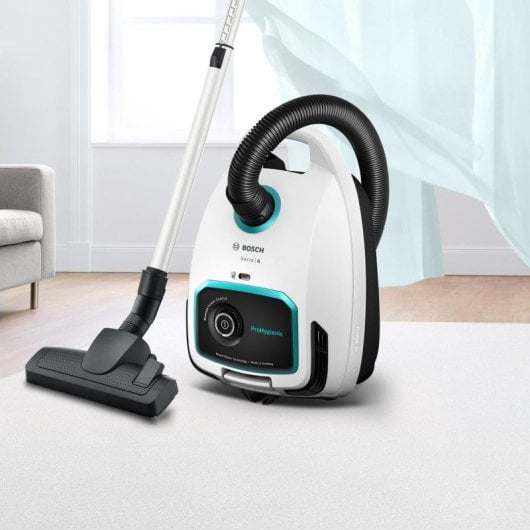 Aspiradora cilíndrica Bosch Serie 6 BGL6HYG1 600 W Filtro EPA 4,5 L Negro y Blanco