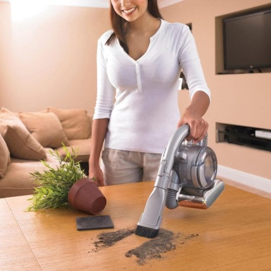 Aspirapolvere senza fili Black & Decker PD1820L-QW 25W Ciclonico Autonomia 15 min Cromato