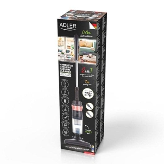 Aspirapolvere senza Sacco Adler AD 7049 800W Filtro HEPA 11 Ciclone Accessori
