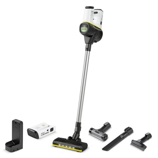 Aspiradora sin cable Kärcher VC 6 Cordless 18W HEPA 12 0,8L Blanco Metal