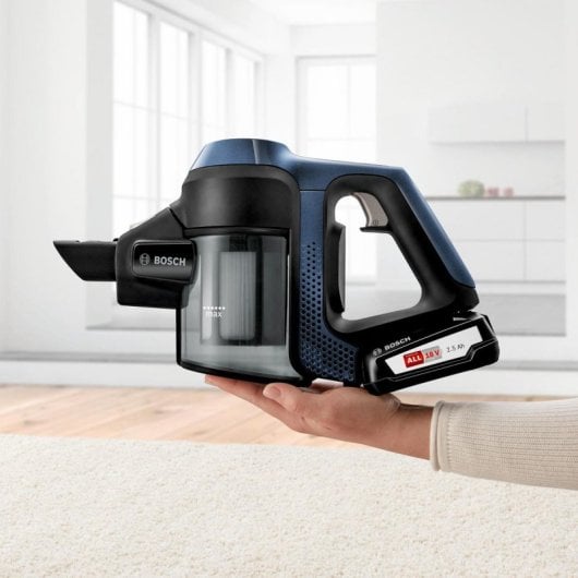 Aspiradora sin cable Bosch Serie 6 BBS611PCK 2 en 1 Filtro higiénico Autonomía 30 min Azul