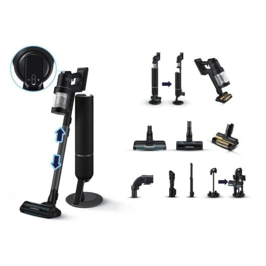 Aspirapolvere senza Fili Samsung VS28C9784QK 280W 160min Filtro Multiciclonico LCD