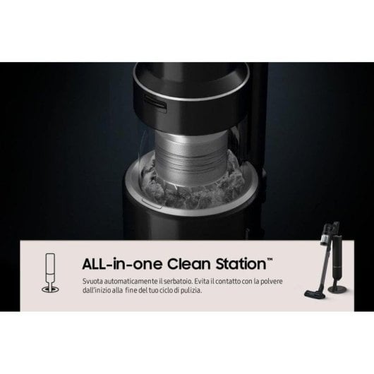 Aspirapolvere senza Fili Samsung VS28C9784QK 280W 160min Filtro Multiciclonico LCD