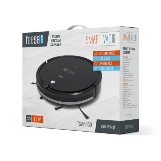 Robot Aspirapolvere Teesa Smart VAC 2 Navigazione a Sensori 1.000 Pa 90min HEPA 11 Silenzioso
