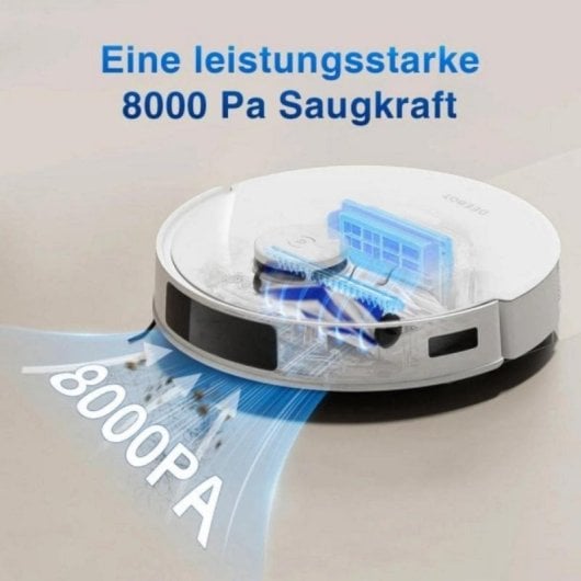Aspirador Robô com Mopa Ecovacs Deebot N20 Navegação TrueMapping 2.0 Controlo por Voz