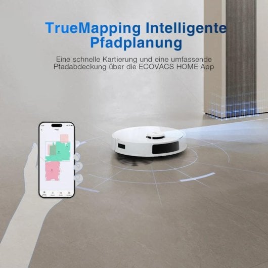 Saugroboter mit Wischfunktion Ecovacs DEEBOT N20 Navigationsklasse TrueMapping 2.0 Sprachsteuerung 65 dB 5.200 mAh