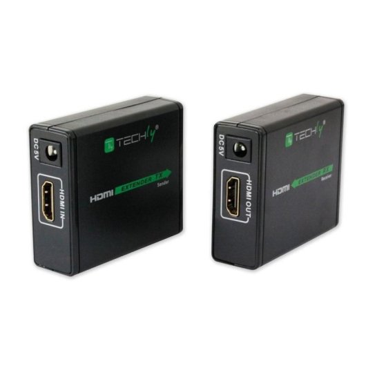 Transmisor y receptor AV Techly IDATA EXT-E70 1080p 60 m HDMI 3D HDCP Negro