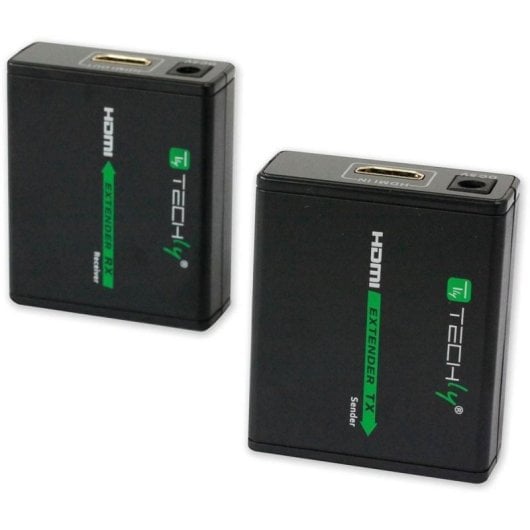 Transmisor y receptor AV Techly IDATA EXT-E70 1080p 60 m HDMI 3D HDCP Negro