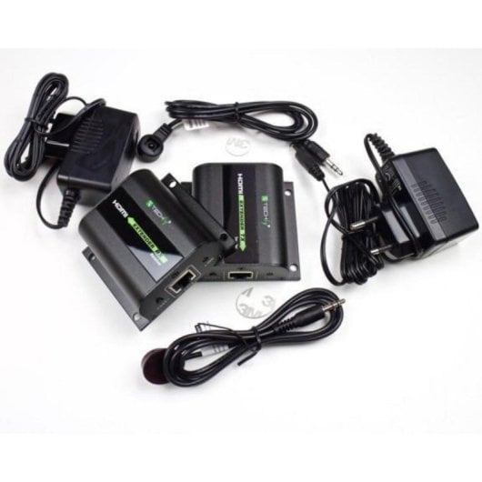 Transmisor y receptor AV Techly IDATA EXT-E70I HDMI 60 m 3D HDCP negro