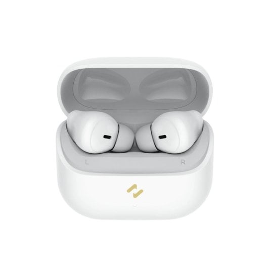 Auriculares Havit TW969 inalámbricos Bluetooth TWS para llamadas y música, color blanco