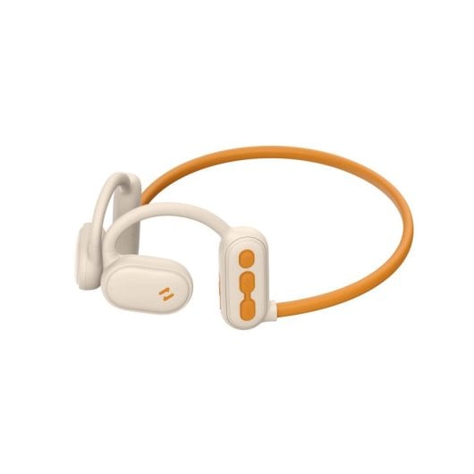 Auriculares Havit 6939119066482 inalámbricos Bluetooth para llamadas, música y deporte, color beige