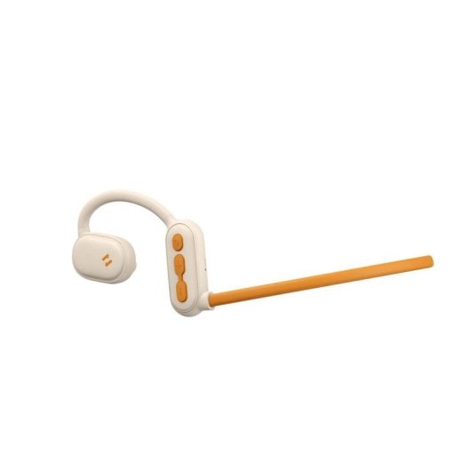 Auriculares Havit 6939119066482 inalámbricos Bluetooth para llamadas, música y deporte, color beige