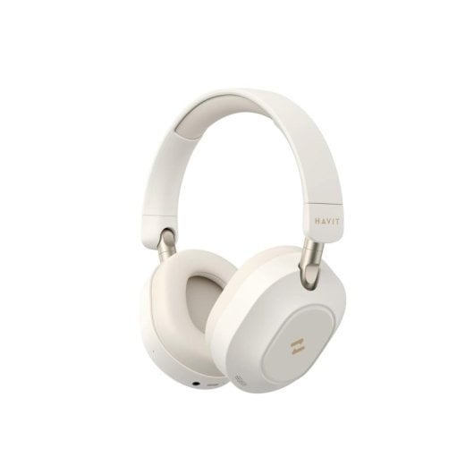Auriculares Havit 6939119081430 inalámbricos Bluetooth con Cancelación de Ruido para música y uso diario, color beige