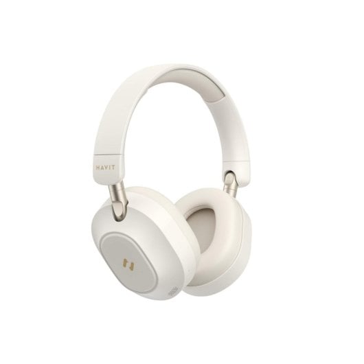 Auriculares Havit 6939119081430 inalámbricos Bluetooth con Cancelación de Ruido para música y uso diario, color beige