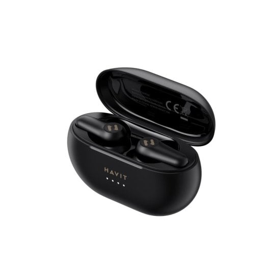 Ecouteurs Havit TW915E intra-auriculaires sans fil Bluetooth TWS pour appels et musique noirs