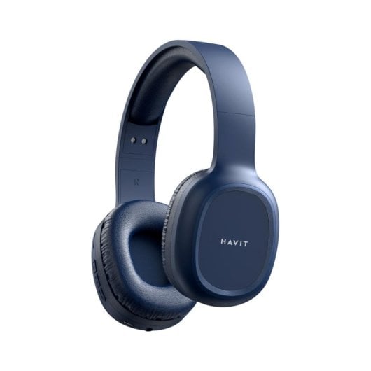 Auriculares Havit PRO inalámbricos y con cable Bluetooth para llamadas, música y deporte, color azul