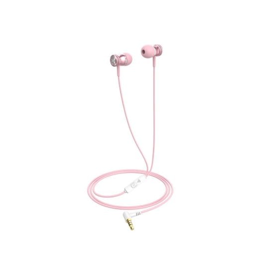 Casque Havit 6939119030148 filaire jack 3,5 mm pour musique intra-auriculaire rose