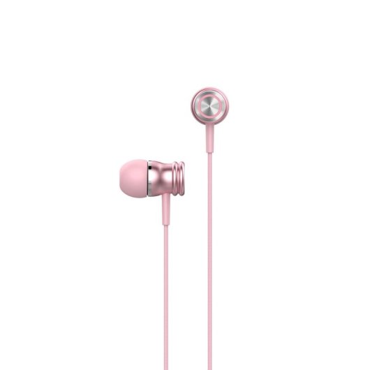 Casque Havit 6939119030148 filaire jack 3,5 mm pour musique intra-auriculaire rose