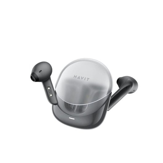 Auriculares Havit 6939119079901 inalámbricos Bluetooth con micrófono y modo gaming negros