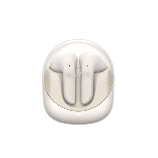 Auriculares Havit 6939119079918 inalámbricos Bluetooth para música con modo gaming beige