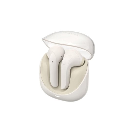 Auriculares Havit 6939119079918 inalámbricos Bluetooth para música con modo gaming beige