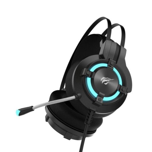 Casque Havit HV-H2212U filaire USB gaming avec microphone, contrôle en ligne, rétroéclairage, noir