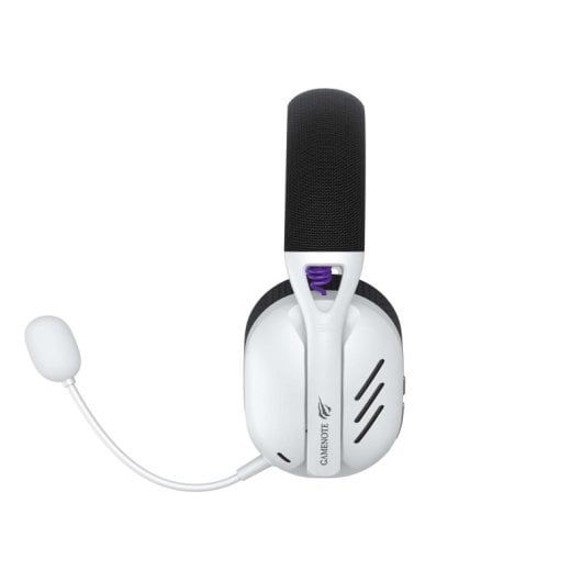 Auriculares Havit 6939119064402 inalámbricos y con cable Bluetooth y RF para gaming con micrófono, negro y blanco