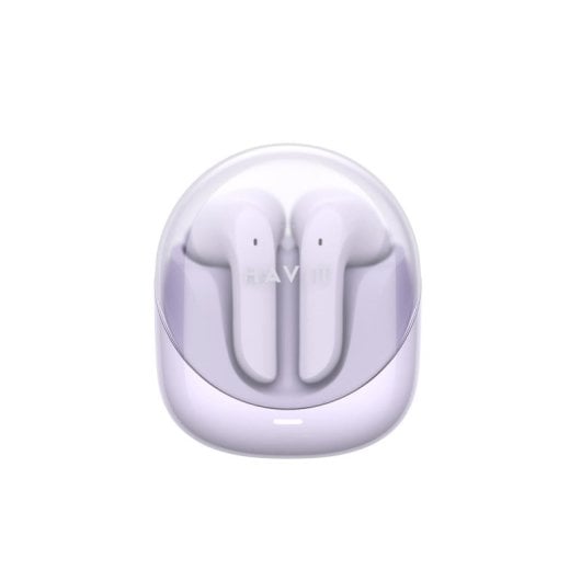 Auriculares Havit 6939119079086 inalámbricos Bluetooth para música, modo gaming, color violeta