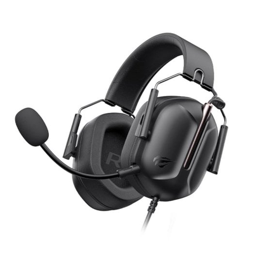 Auriculares Havit H2033D Gaming inalámbricos y con cable, conectividad dual y micrófono Boom, negros