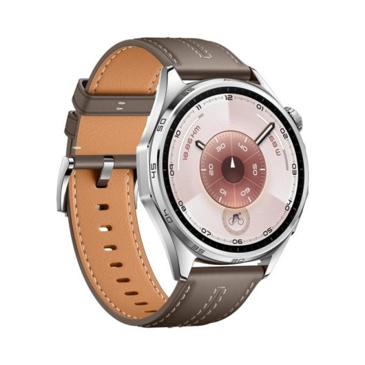 Huawei WATCH GT6 Bluetooth GPS NFC 46mm AMOLED Acier Inoxydable Brun M Capteurs Santé Avancés