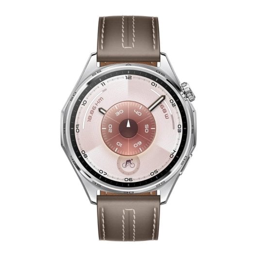 Huawei WATCH GT6 Bluetooth GPS NFC 46mm AMOLED Acier Inoxydable Brun M Capteurs Santé Avancés
