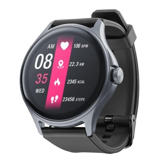 Cellularline ION PRO Round Bluetooth 47mm TFT Preto IP67 SpO2 Pulsómetro Sono Pressão Arterial