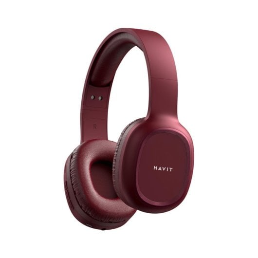 Auriculares Havit PRO Bluetooth in-ear inalámbricos y con cable, llamadas, música y deporte, color borgoña