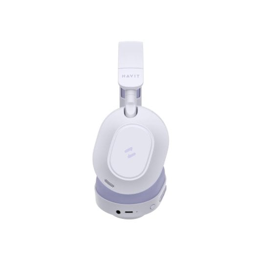 Auriculares Havit H668BT inalámbricos y con cable Bluetooth con Cancelación Activa de Ruido, uso diario, color violeta