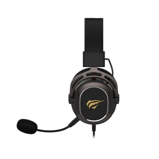 Casque Havit H2008D filaire mini-jack pour gaming avec micro, noir et rouge