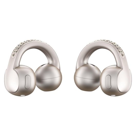 Motorola moto buds loop kabellose Bluetooth Kopfhörer mit Geräuschunterdrückung, Mikrofon und wasserabweisendem Schutz beige