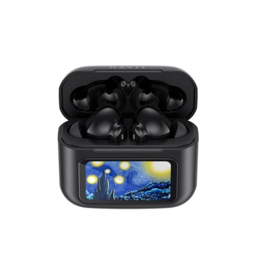 Ecouteurs Havit TW956 sans fil Bluetooth pour appels et musique avec micro intégrés noirs