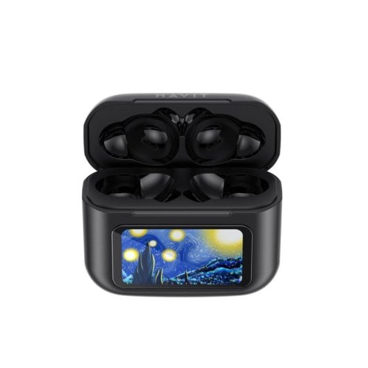 Ecouteurs Havit TW956 sans fil Bluetooth pour appels et musique avec micro intégrés noirs