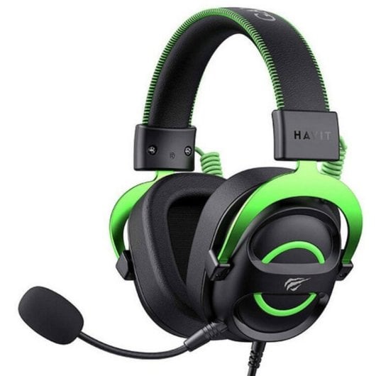 Casque Havit 6939119065164 filaire Jack pour gaming avec microphone serre-tête noir vert