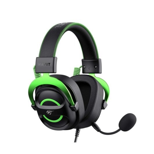Casque Havit 6939119065164 filaire Jack pour gaming avec microphone serre-tête noir vert
