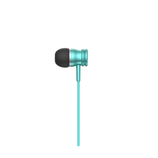 Casque Havit HV-H2178D filaire jack 3,5 mm pour musique, intra-auriculaire, bleu