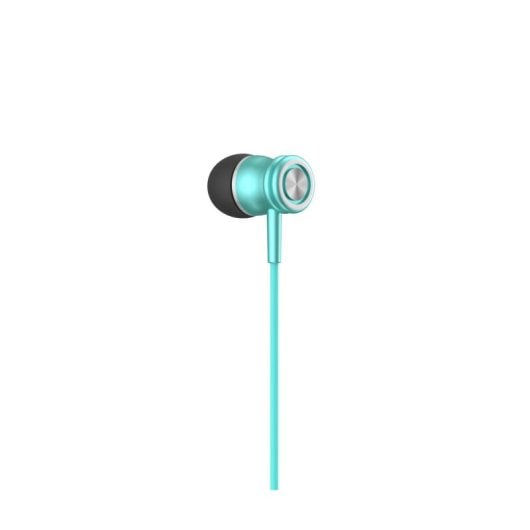 Casque Havit HV-H2178D filaire jack 3,5 mm pour musique, intra-auriculaire, bleu