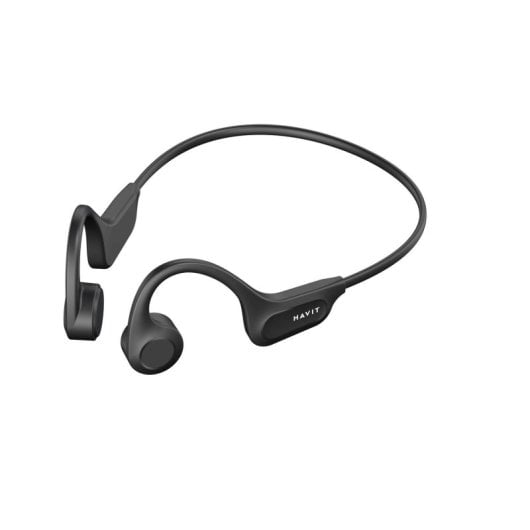 Ecouteurs Havit 6939119041489 sans fil Bluetooth sport et appels conduction osseuse IPX5 noirs