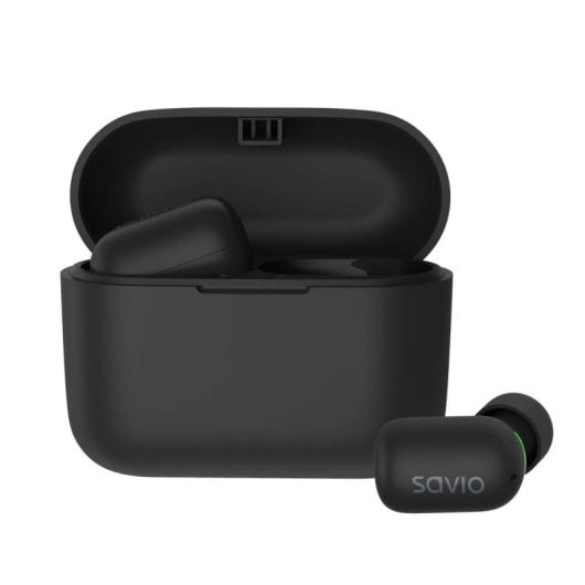 Auriculares Savio TWS-09 Inalámbricos Bluetooth para Chamadas e Música com IPX5 Pretos