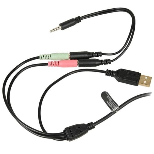 Auriculares iBox X3 con cable, audio estéreo para llamadas y música, control en cable, negro