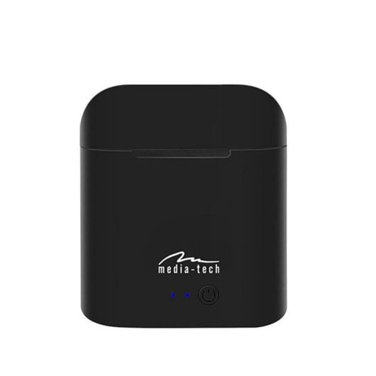 Auriculares Media-Tech MT3589K inalámbricos Bluetooth para llamadas y música con micrófono negro