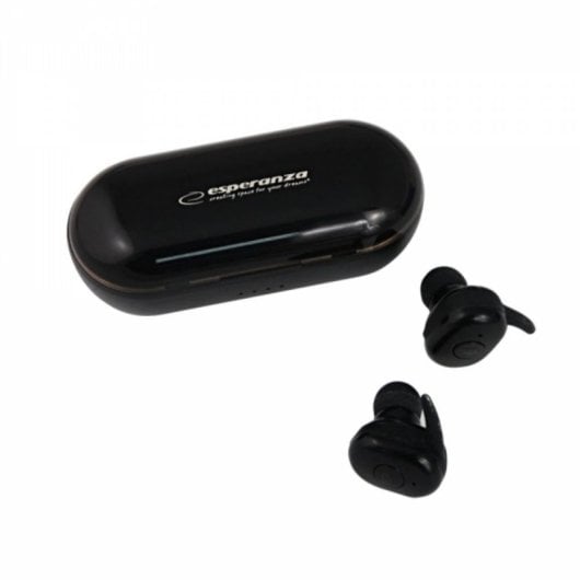 Kopfhörer Esperanza TWS CARDERA kabellos Bluetooth In-Ear für Anrufe und Musik Schwarz