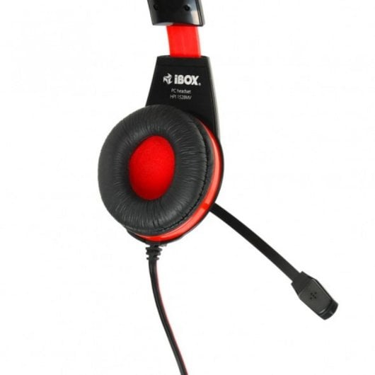 Kopfhörer iBox SHPI1528MV kabelgebunden 3,5 mm Gaming Binaural mit Mikrofon Schwarz Rot