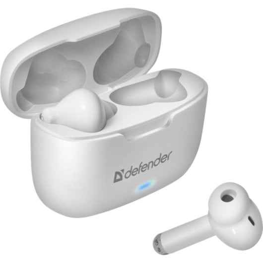 Kopfhörer Defender TWINS 903 kabellos True Wireless Bluetooth für Anrufe, Musik, Sport, Weiß