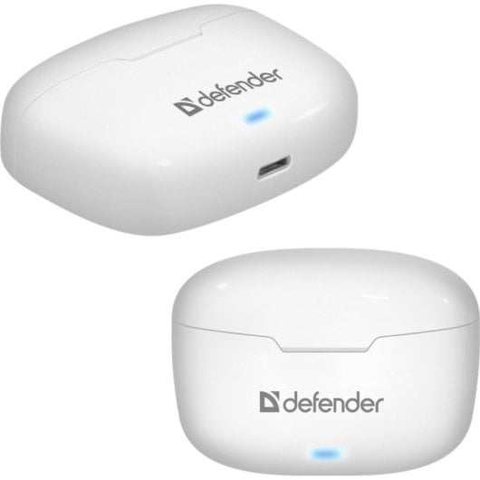 Kopfhörer Defender TWINS 903 kabellos True Wireless Bluetooth für Anrufe, Musik, Sport, Weiß